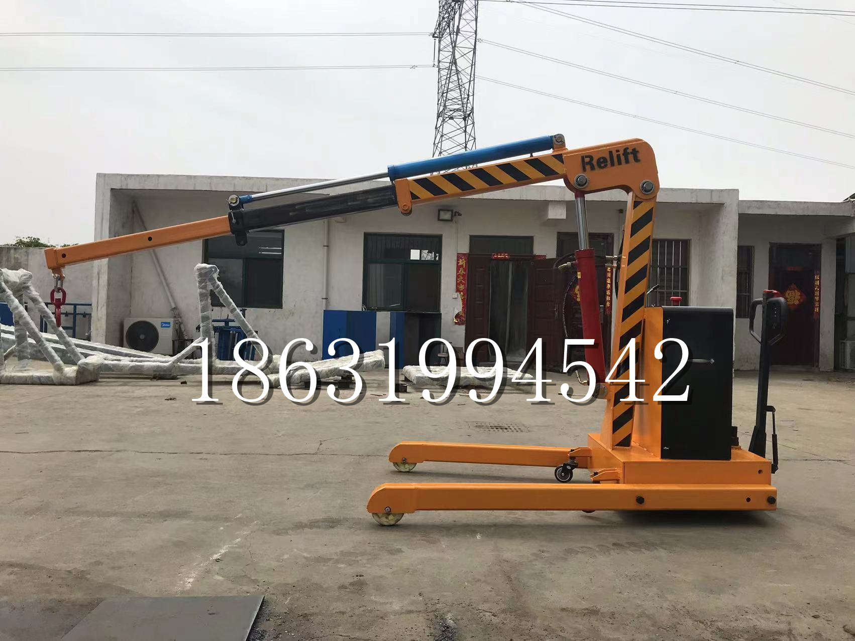 海城市久征定做3吨三轮随车吊 农用园林绿化移树吊 平板工程用小吊机